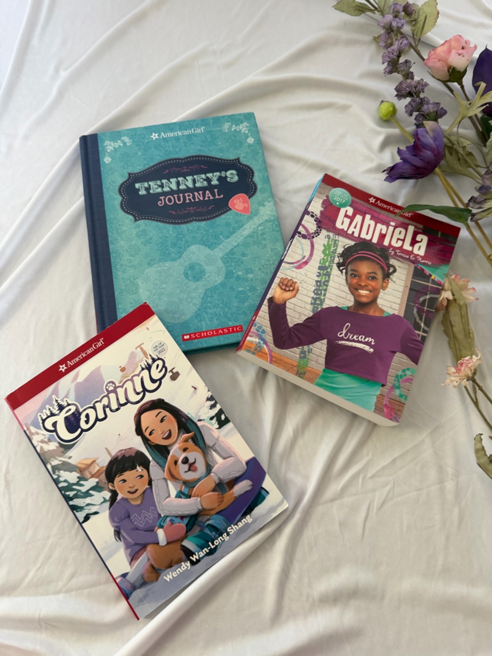 American Girl Books Set - Purple, Teal, Aqua Covers